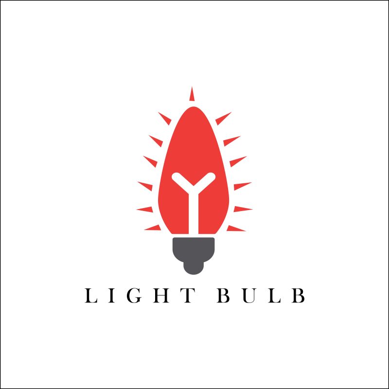 亮光节能灯logo矢量设计