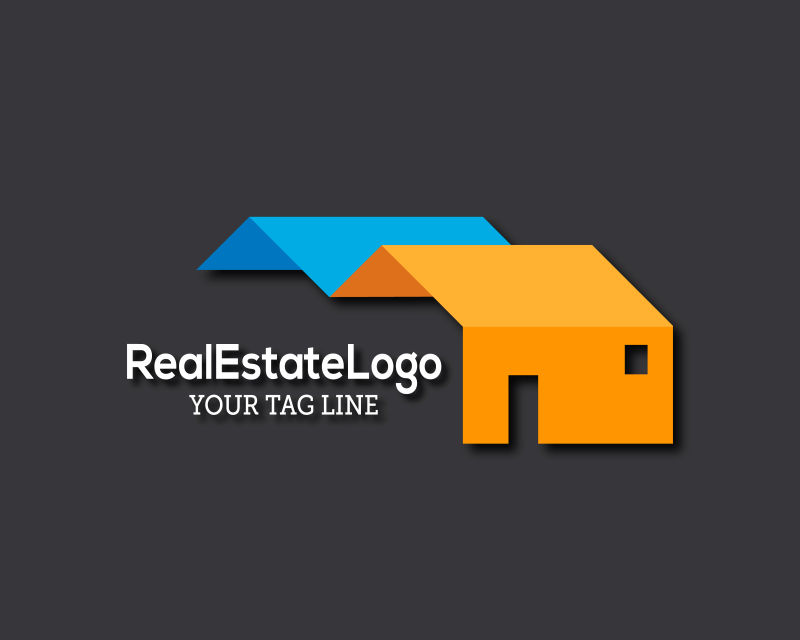 矢量房地产标志logo设计