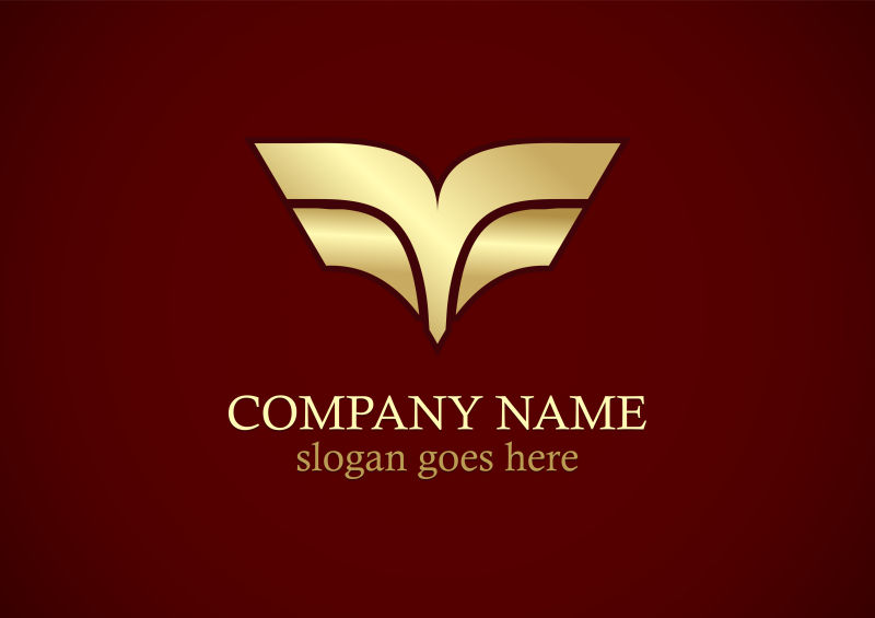 矢量金色图案商业logo