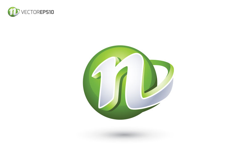 矢量设计字母n创意logo