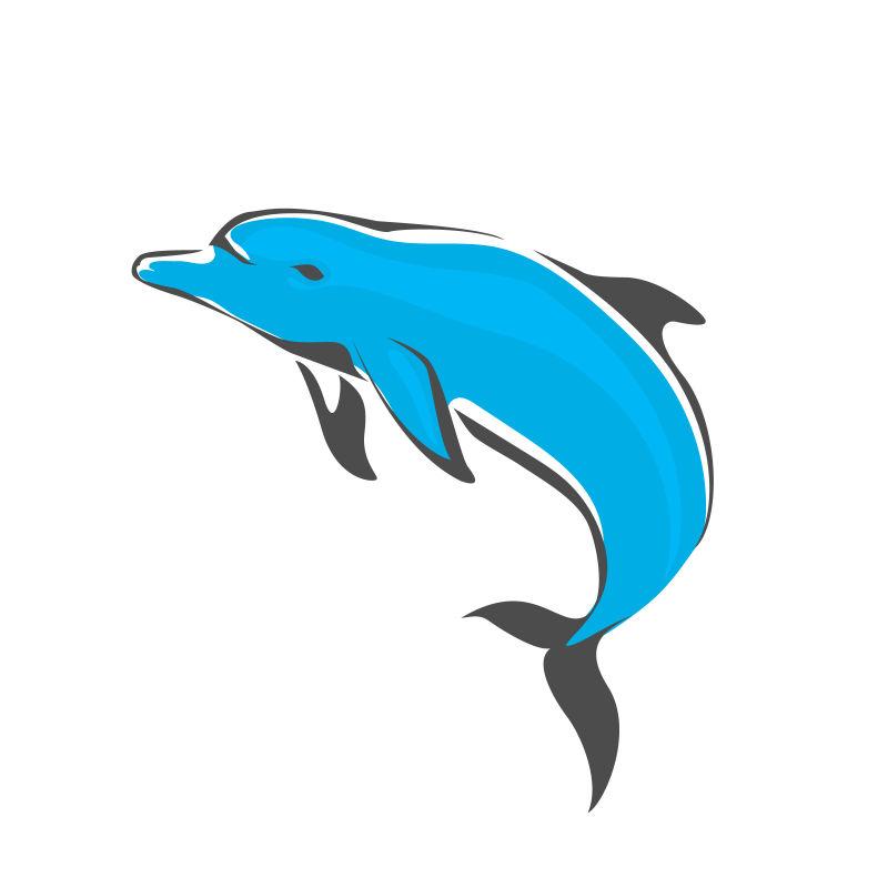 海豚跳跃logo矢量