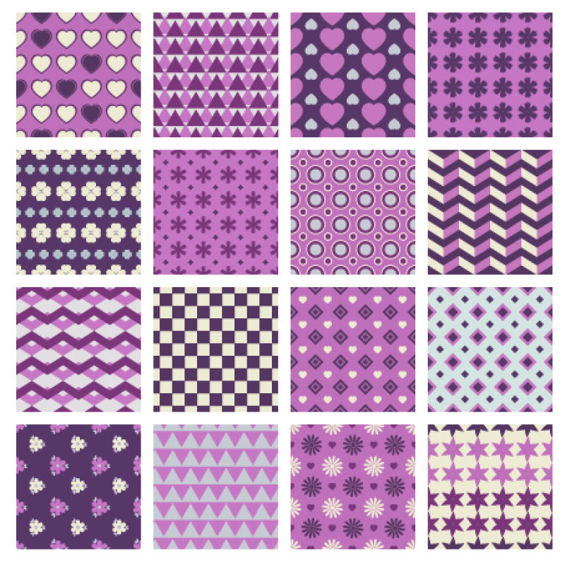 矢量的紫色几何图案背景