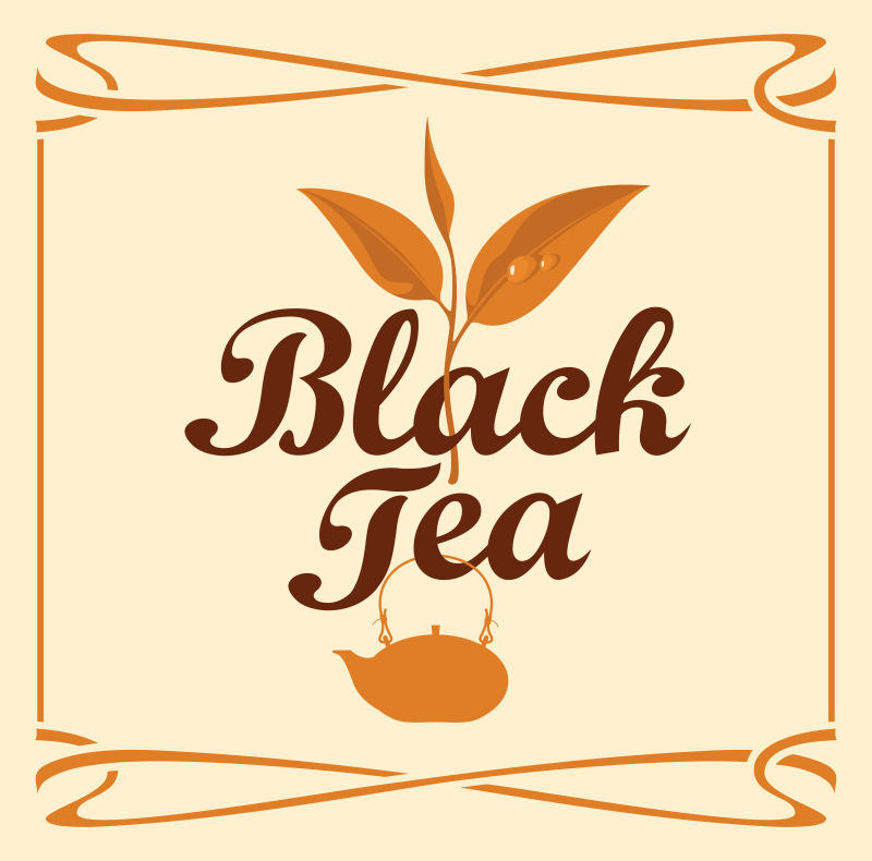 创意矢量红茶茶叶海报设计