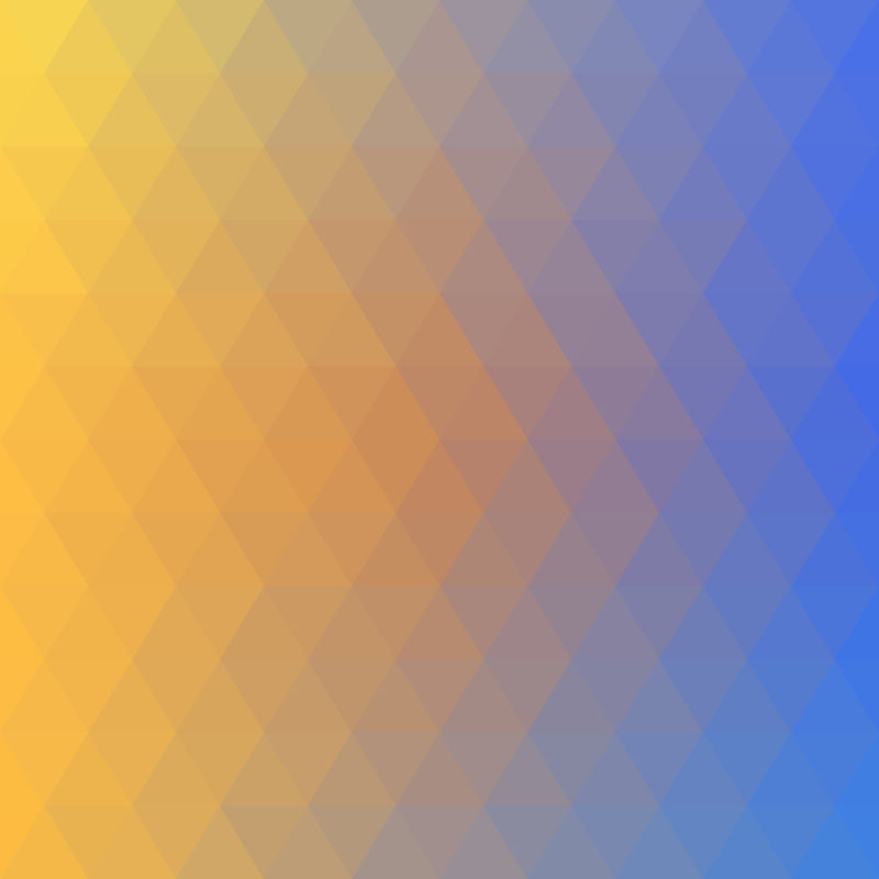 矢量蓝黄色渐变三角形几何图案背景