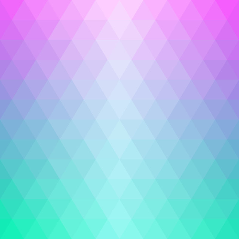 矢量紫色和绿色渐变的三角形几何图案背景