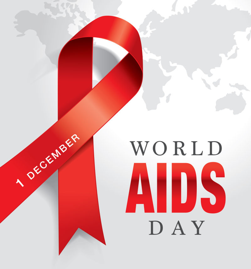 世界艾滋病日宣传插图矢量设计