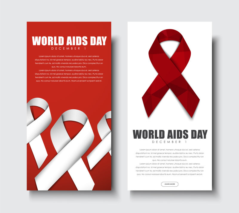 世界艾滋病信息图表矢量设计