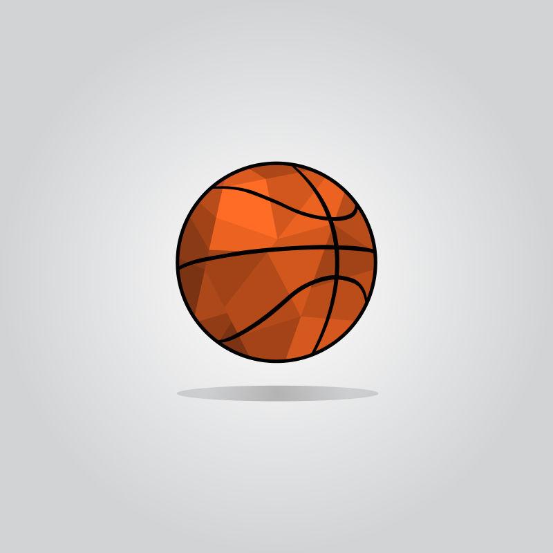 简洁线条元素的篮球锦标赛图标矢量设计