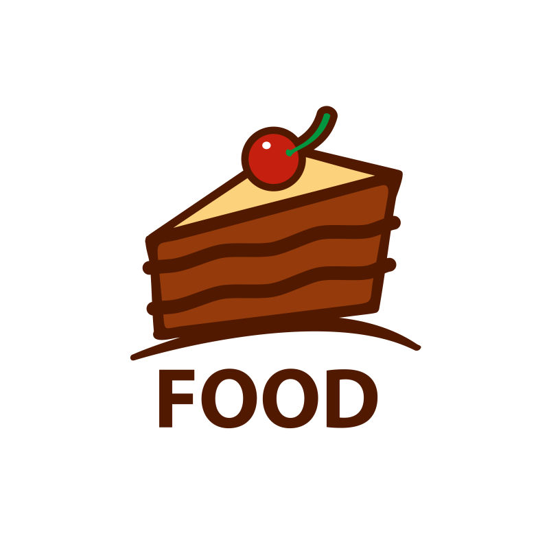 蛋糕店创意标志矢量设计