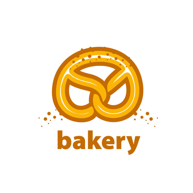 矢量的面包店创意标志设计
