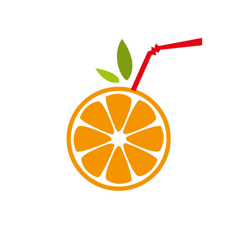 矢量果汁店标志设计