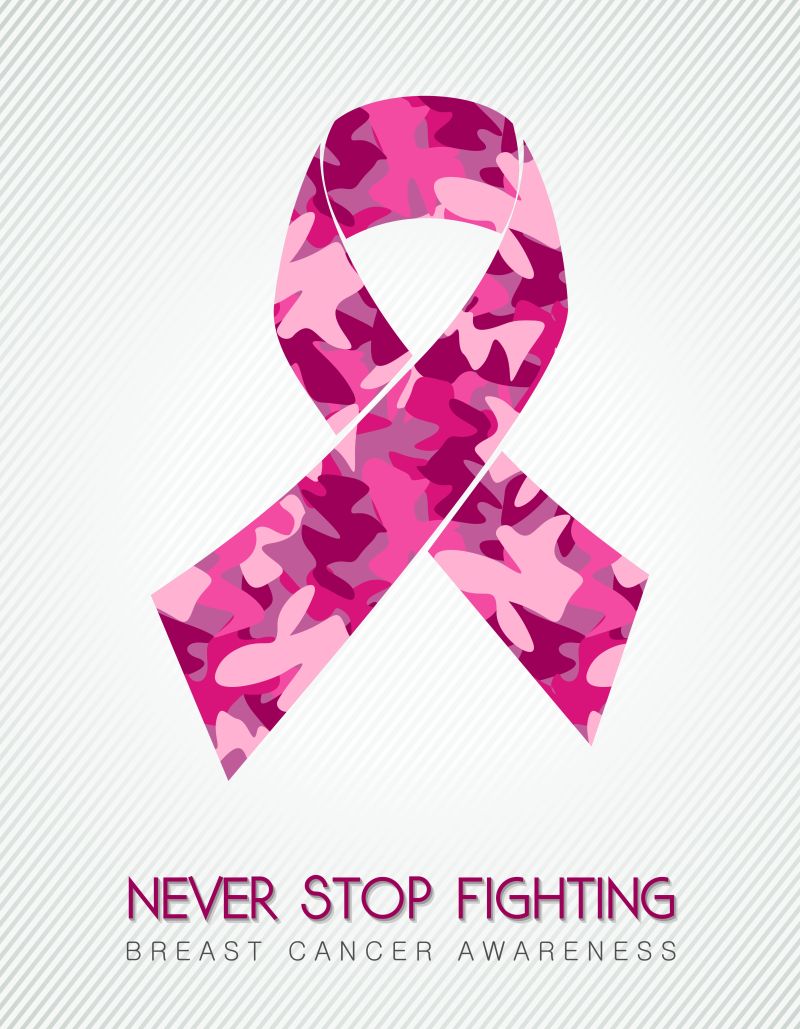 乳腺癌预防概念插图矢量设计