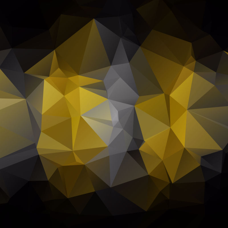 抽象矢量土黄灰色三角几何渐变背景