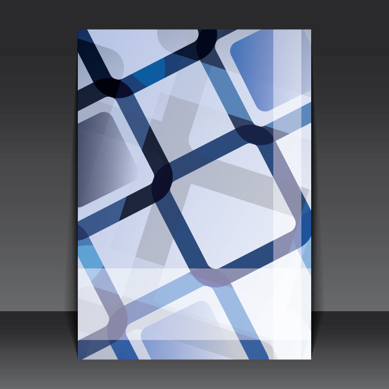 矢量抽象几何现代书刊封面设计