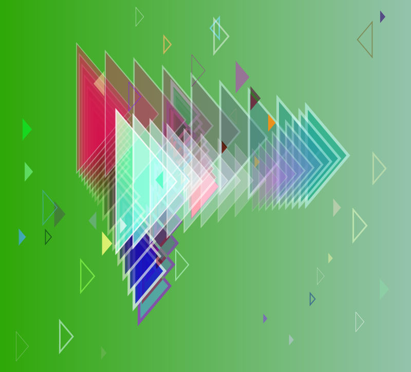 抽象三角形叠影矢量背景