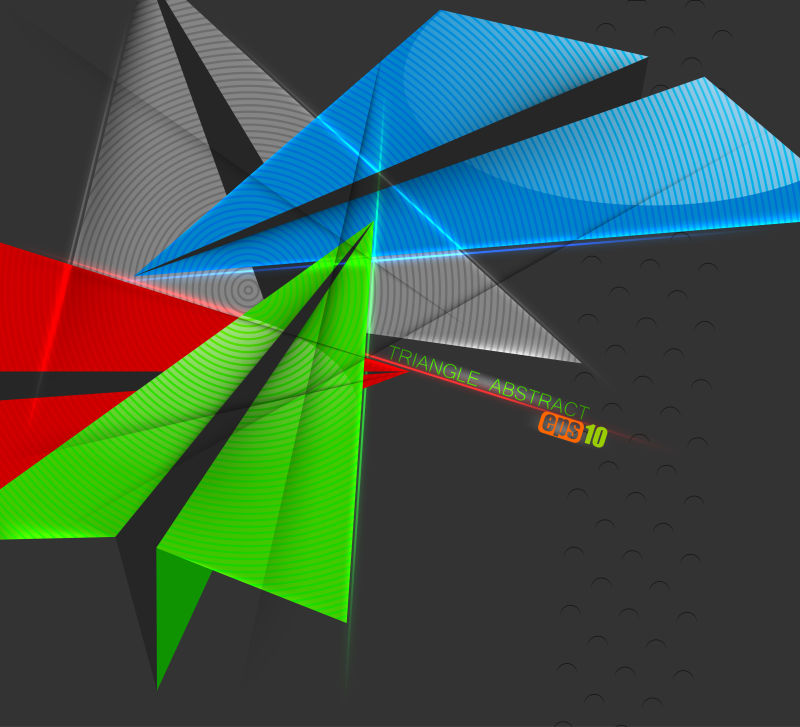 彩色几何形状的折纸飞机图案矢量