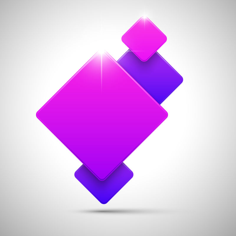 抽象矢量紫色方形创意背景
