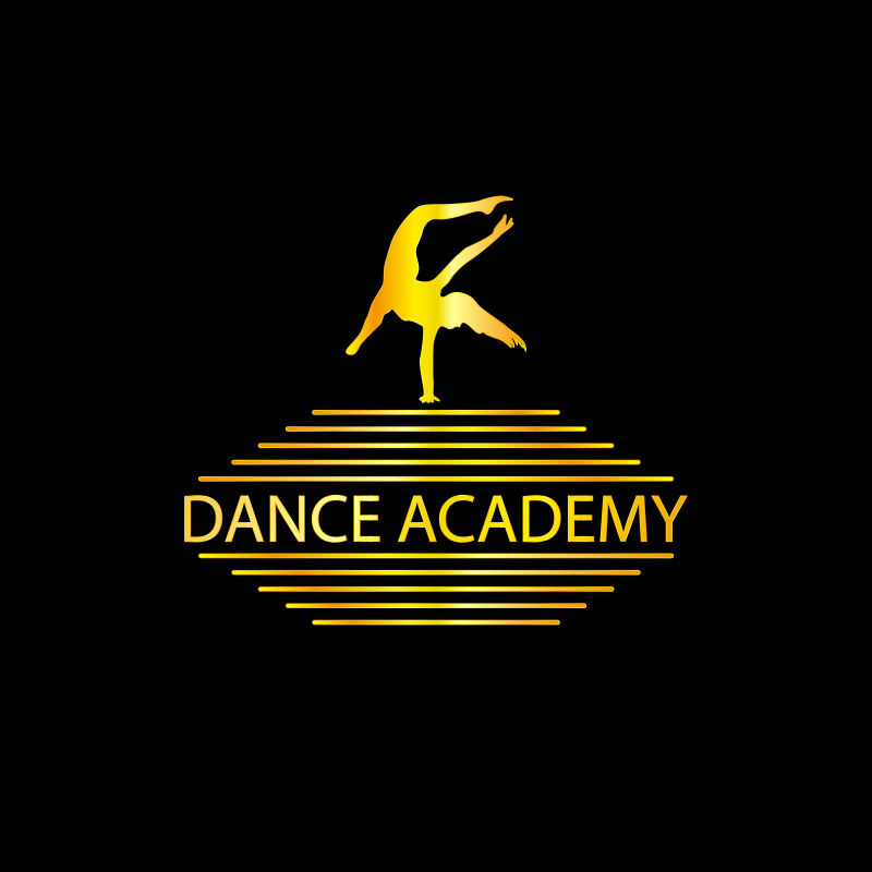 跳托马斯的人矢量舞蹈学院logo设计