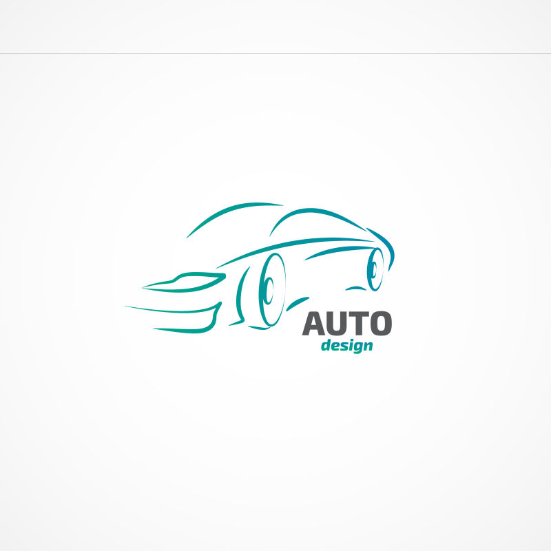 汽车设计矢量创意logo