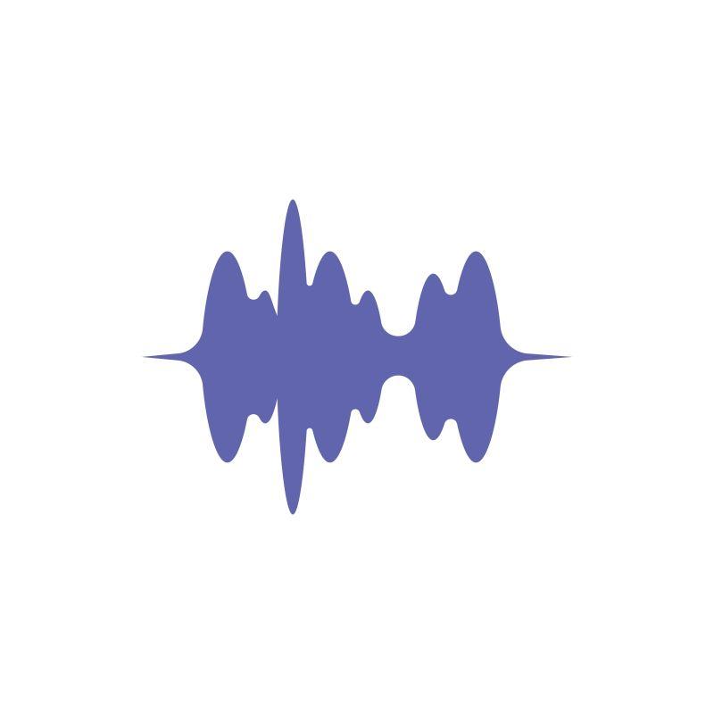 信号音乐标志设计元素矢量