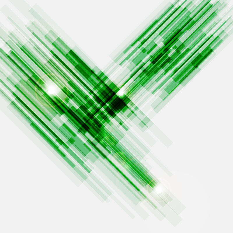 矢量绿色抽象直线交错抽象背景
