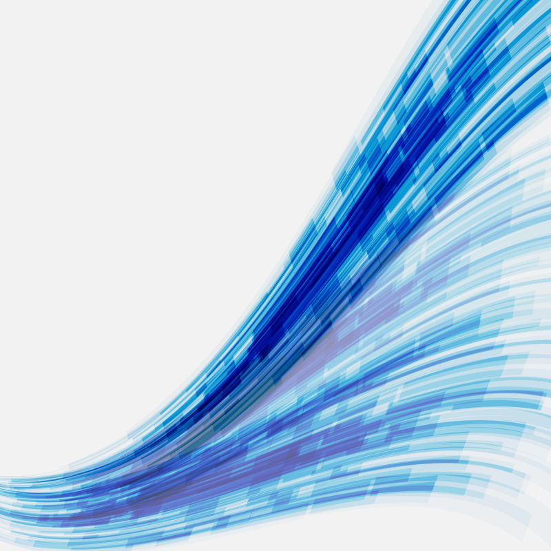 矢量蓝波元素曲线背景