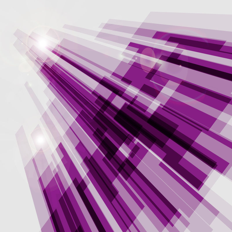 透视紫色抽象直线背景矢量