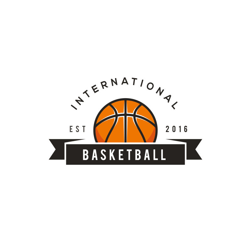 篮球logo标志矢量设计