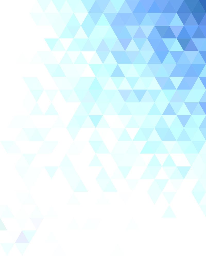 矢量设计蓝白色三角形背景