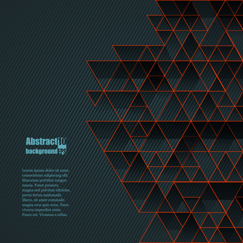 矢量的抽象三角图案背景