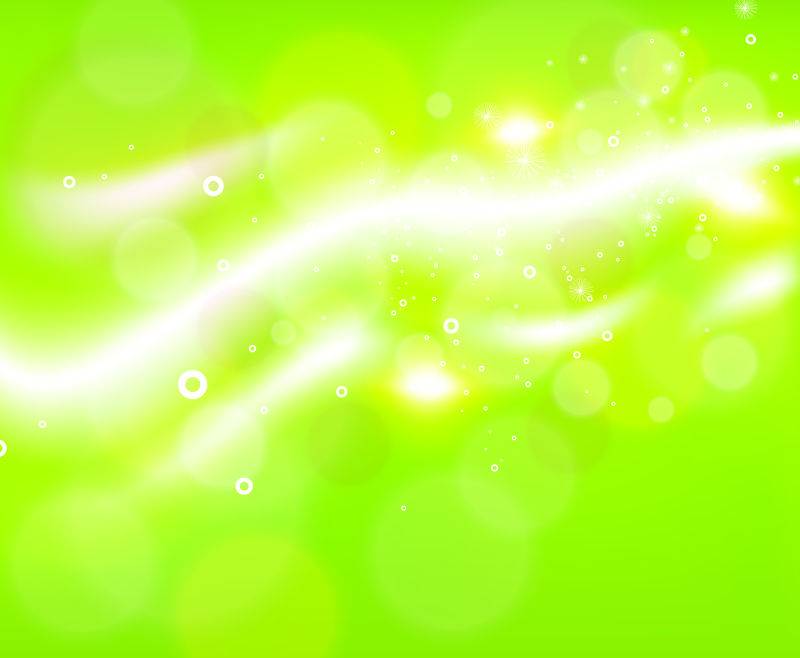 矢量绿色光芒现代抽象背景