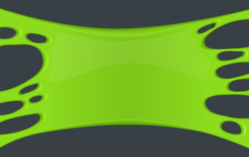 矢量绿色粘稠液体插图