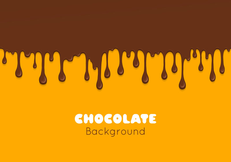 抽象矢量黑巧克力液体背景