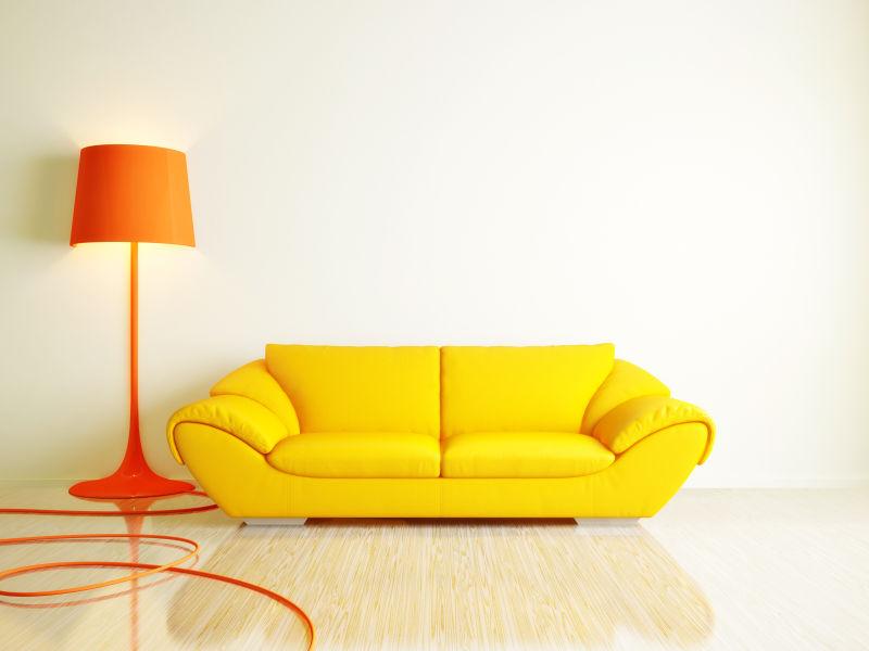 黄色沙发室内设计