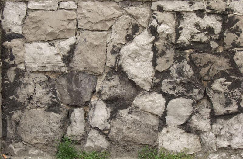 大块的石头石墙背景