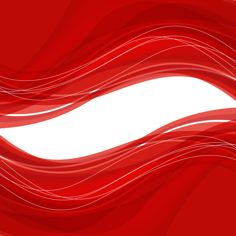 红色波纹图案背景矢量设计