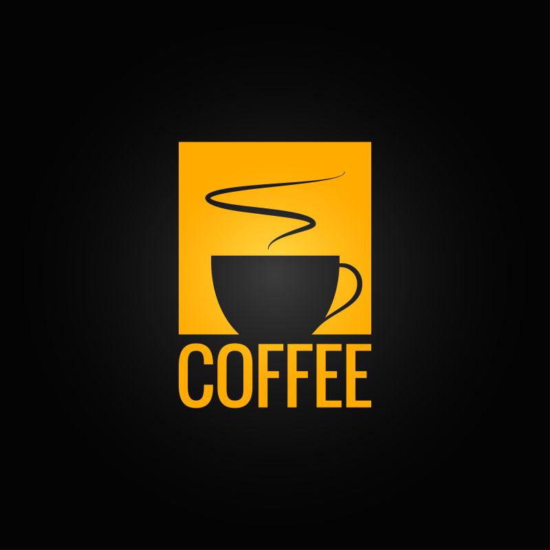 抽象咖啡标志矢量设计