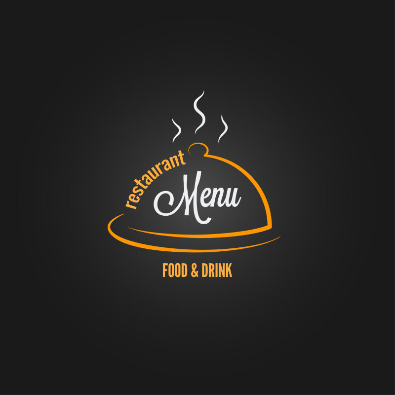 矢量餐饮菜单logo设计