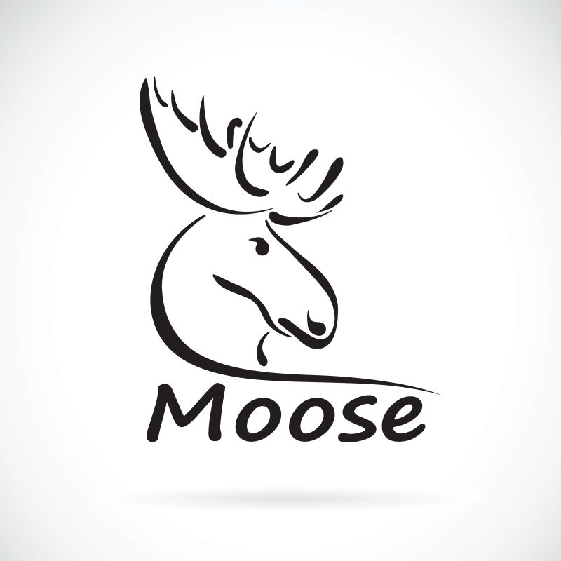 矢量麋鹿logo设计