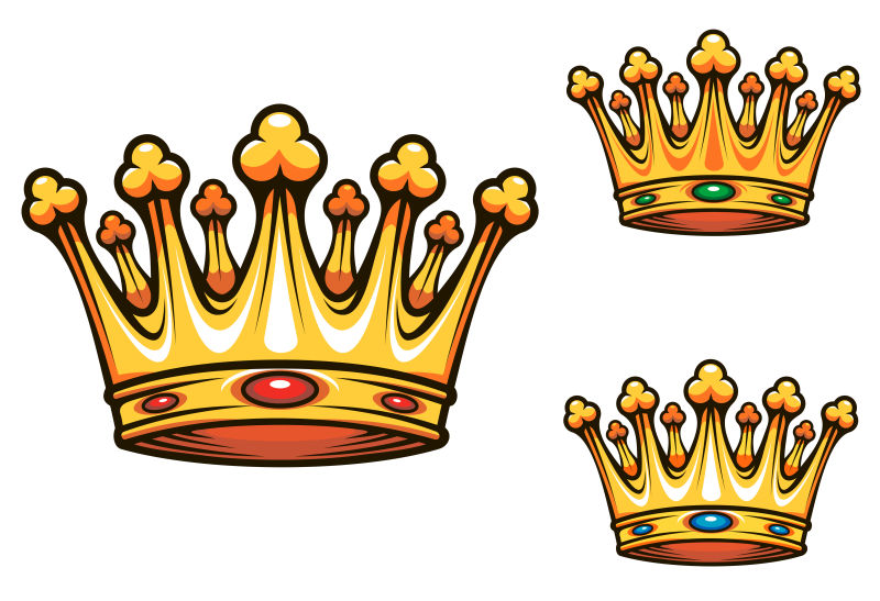 创意矢量金色皇冠图标设计