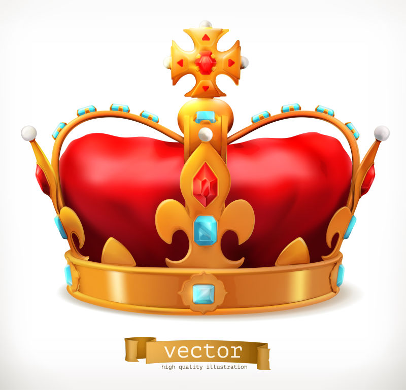 创意矢量国王皇冠图标设计