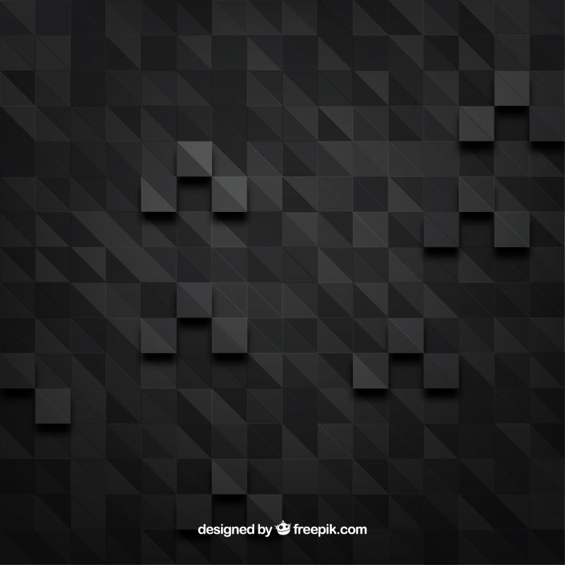 抽象的黑色几何图案背景矢量设计