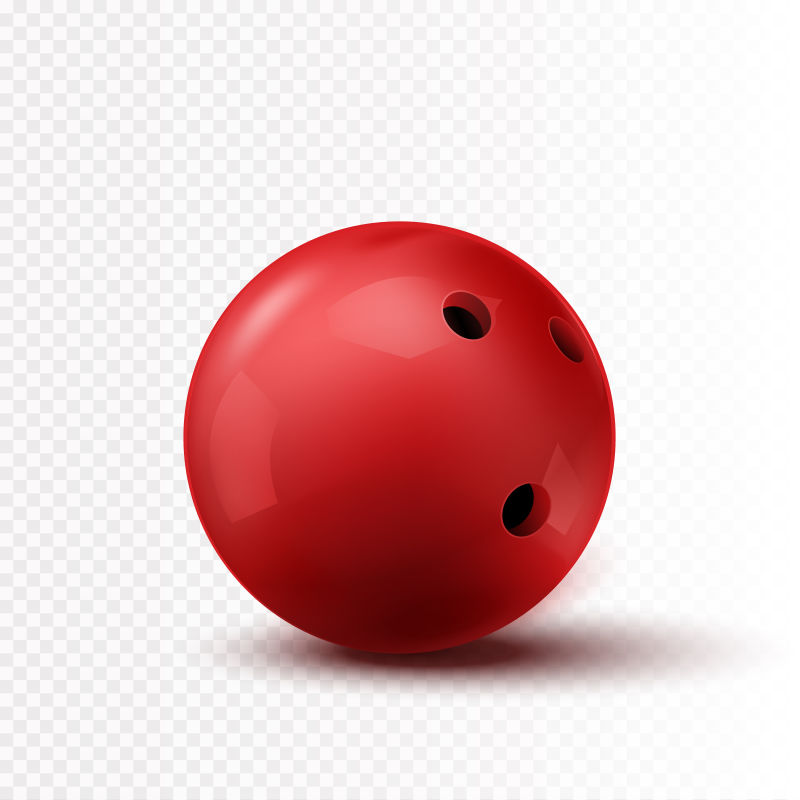 红色保龄球矢量设计