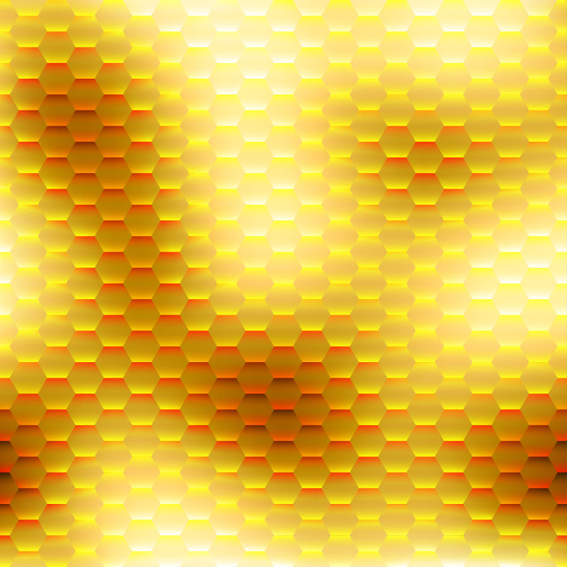 创意矢量金色蜂巢元素的背景