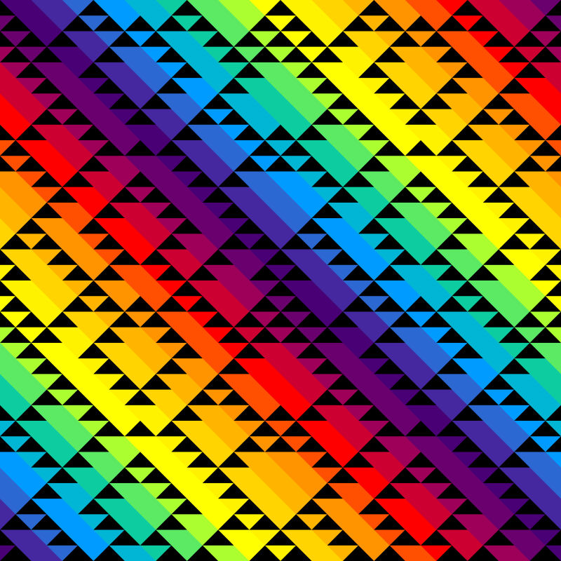 抽象矢量彩虹色的几何背景