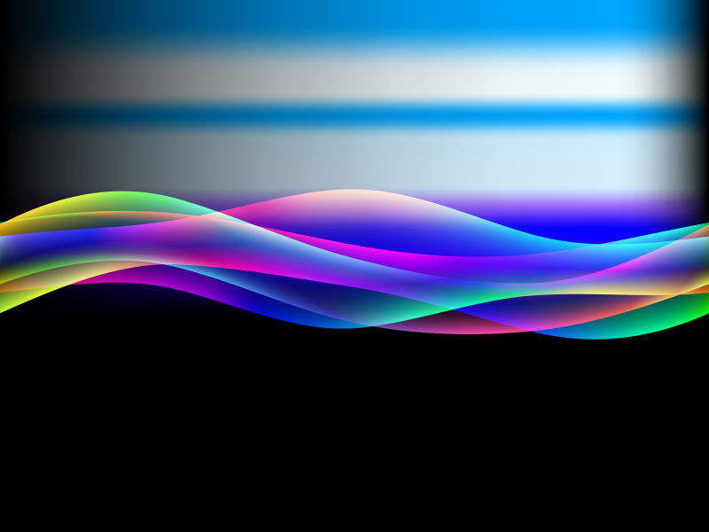 矢量的彩色抽象波纹背景设计