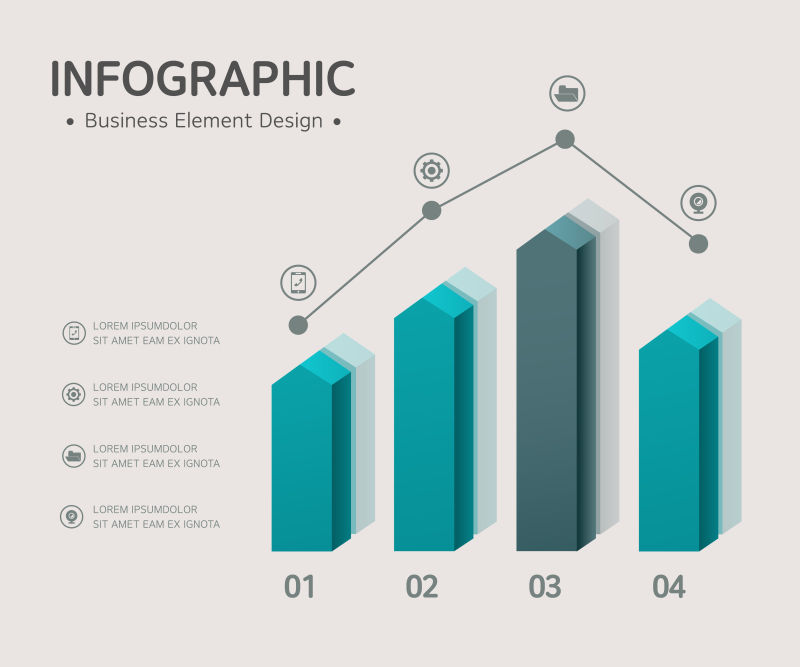 矢量商业信息图设计元素