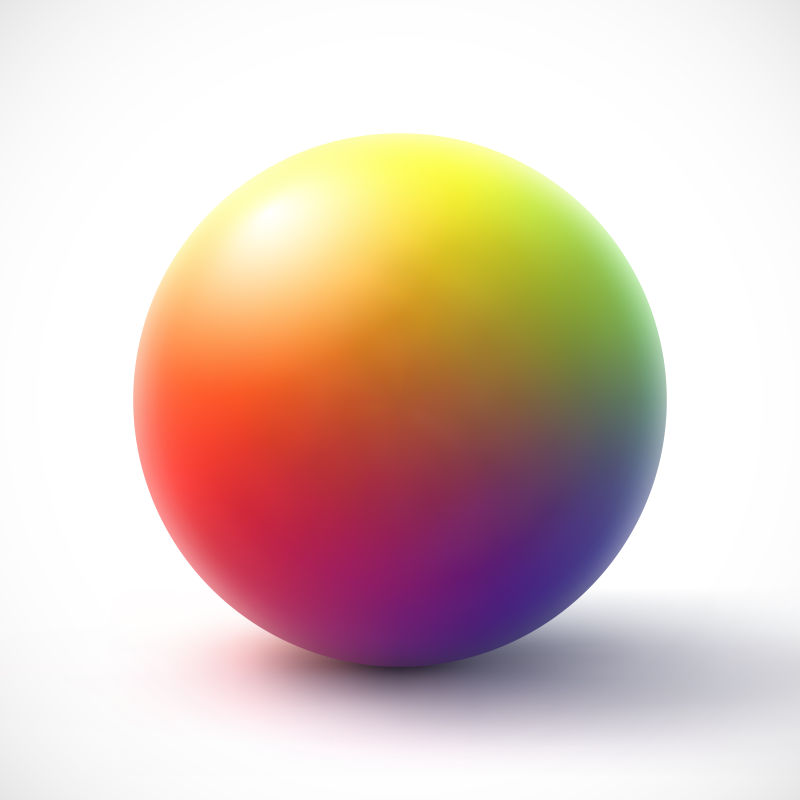 抽象矢量彩色球体背景