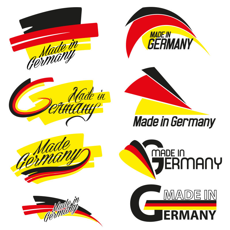 德国产品标签矢量设计