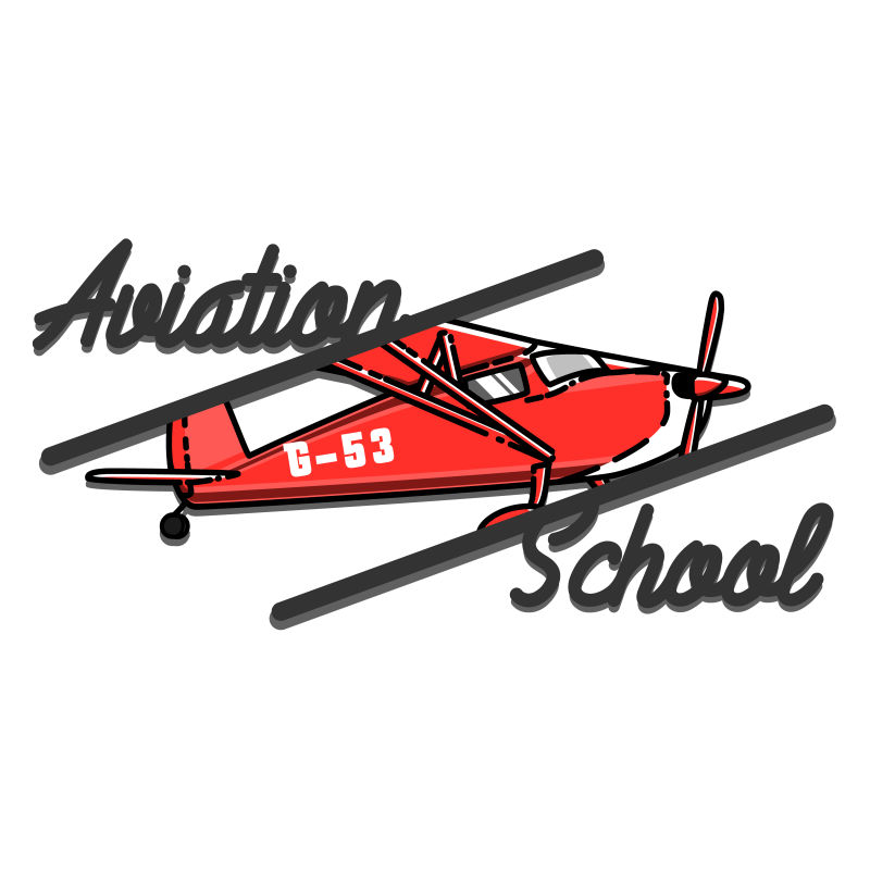 航空图标公司的彩色古董航空徽章抽象矢量标志设计